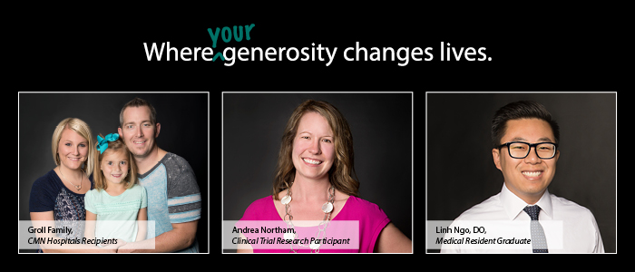 Where YOUR generosity changes lives.